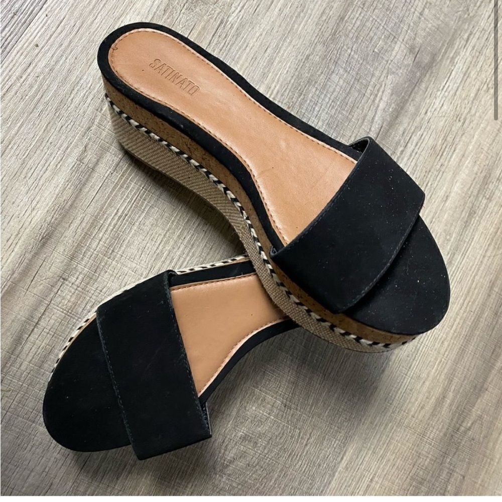 SATINATO | Platform Sandals Size 36